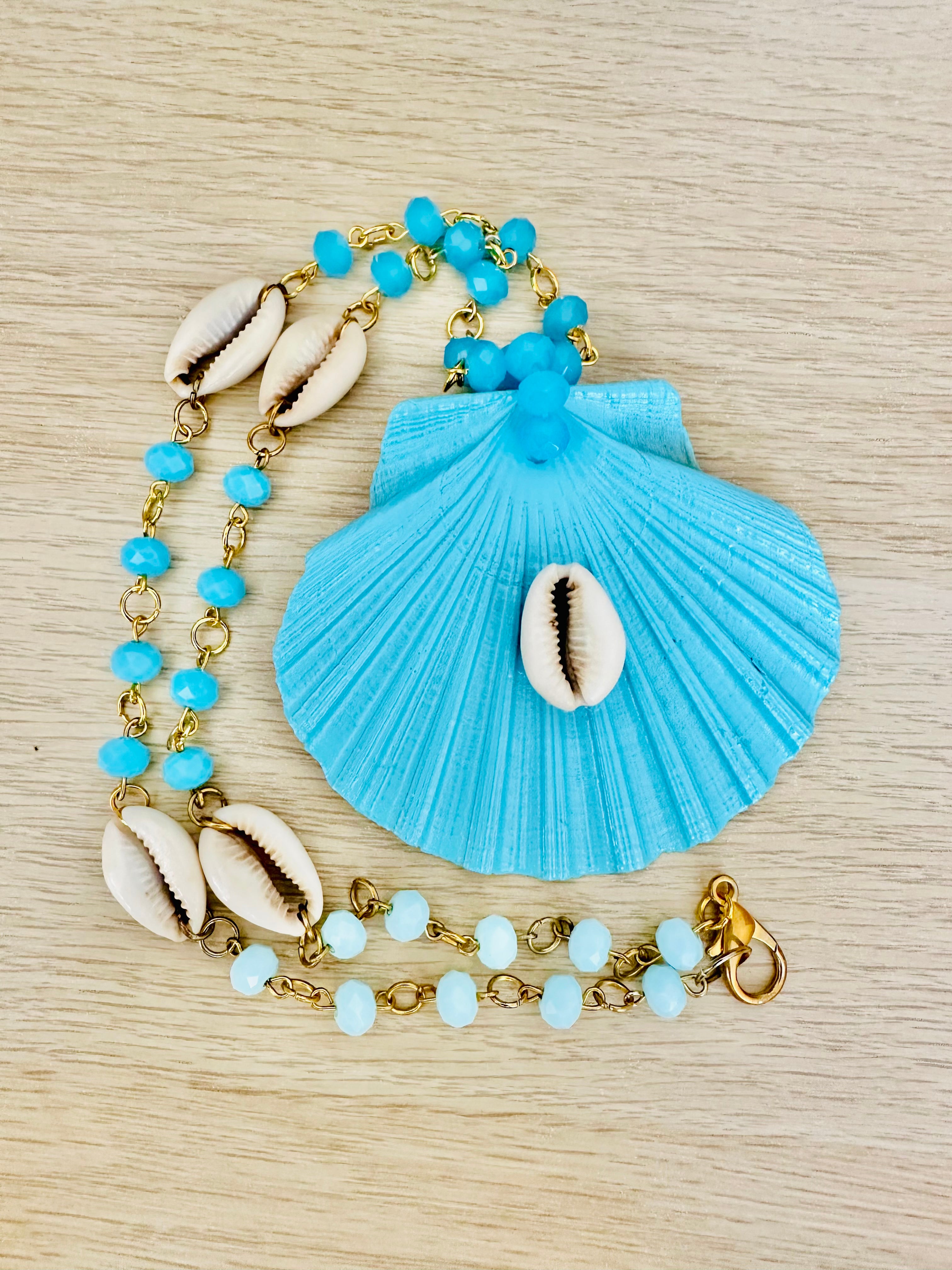 Colar Vieira azul