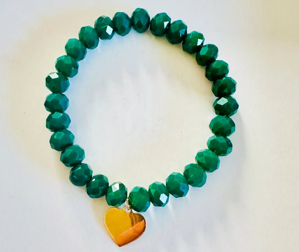 Pulseira com pendente aço inoxidável dourado