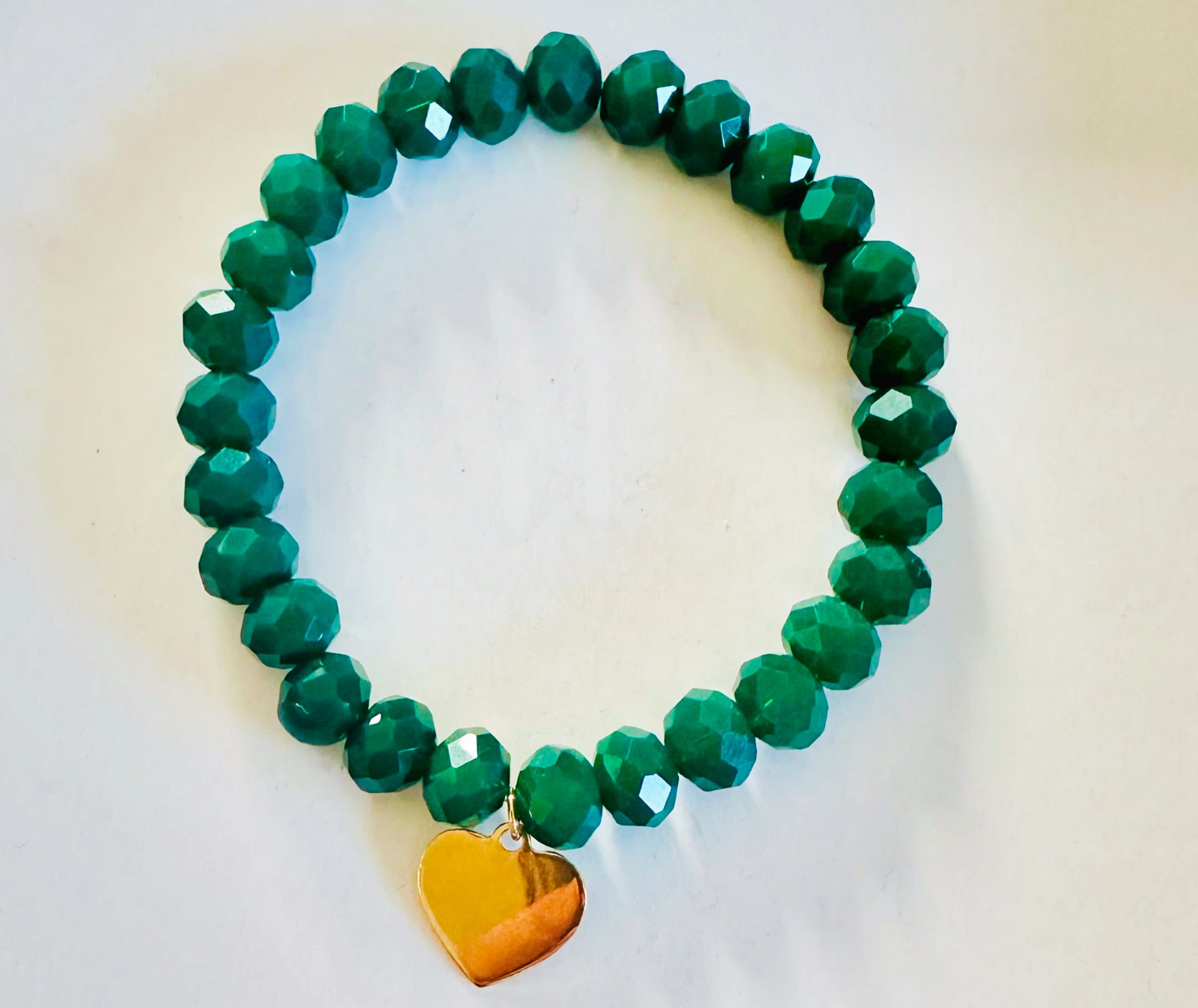 Pulseira com pendente aço inoxidável dourado